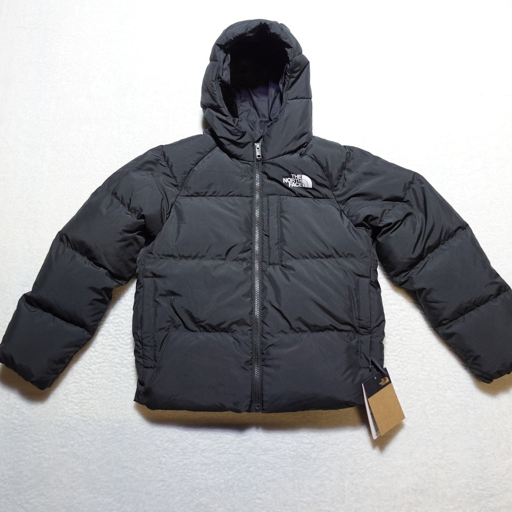 The North Face North Down Hooded Jacket Boys M 10 Black Puffer NF0A88TXJK3-M